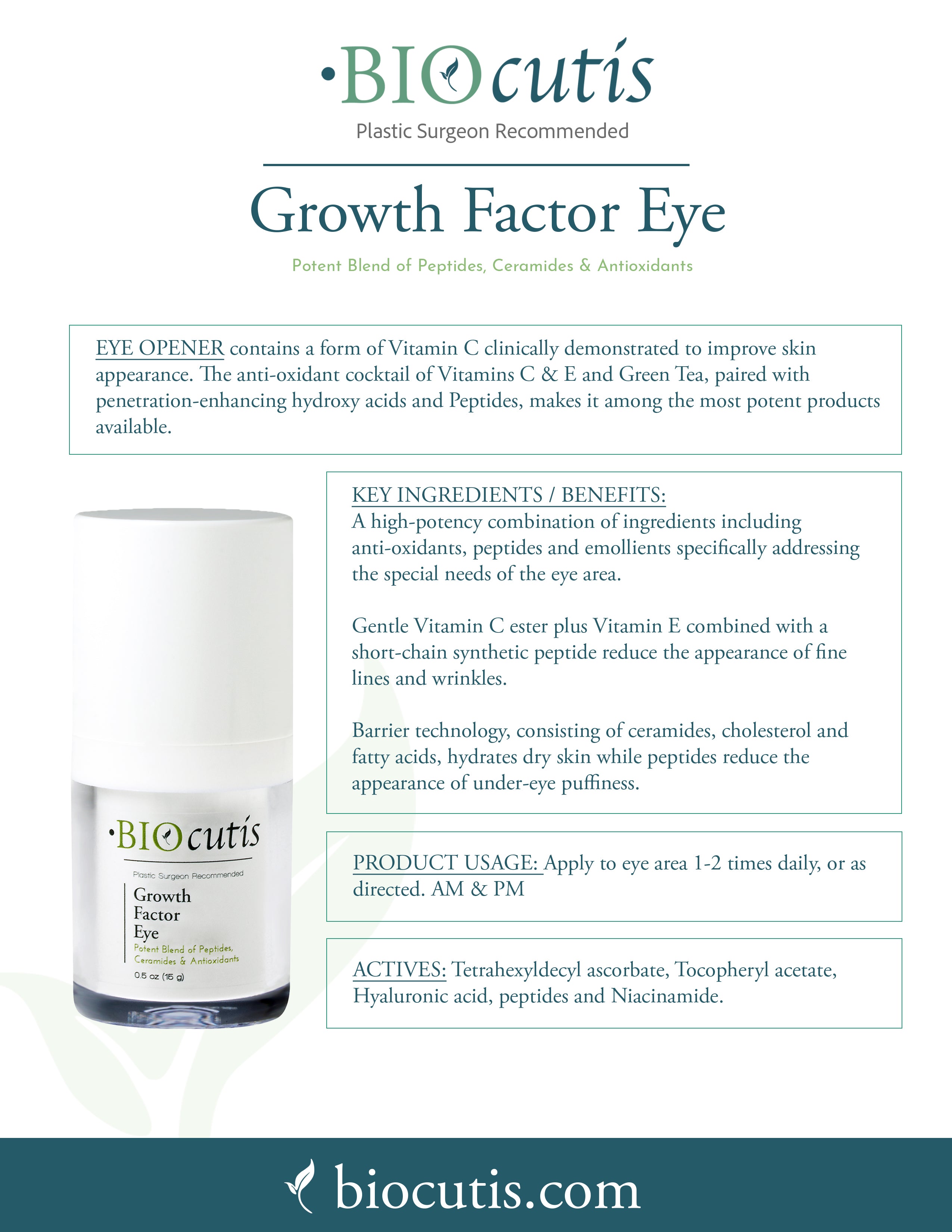 Biocutis - Growth Factor Eye